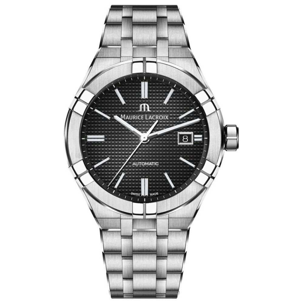 Maurice Lacroix Men's Aikon Black Dial Watch - AI6008-SS002-330
